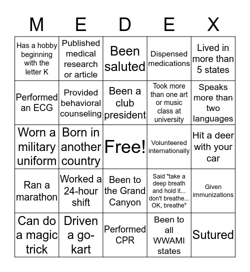 HAVE YOU EVER / WERE YOU / DO YOU... Bingo Card