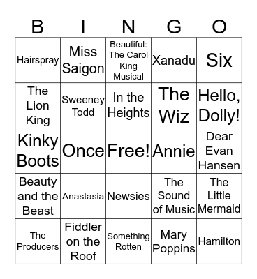 Rebecca's 17th Birthday! Bingo Card