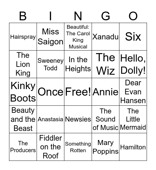 Rebecca's 17th Birthday! Bingo Card