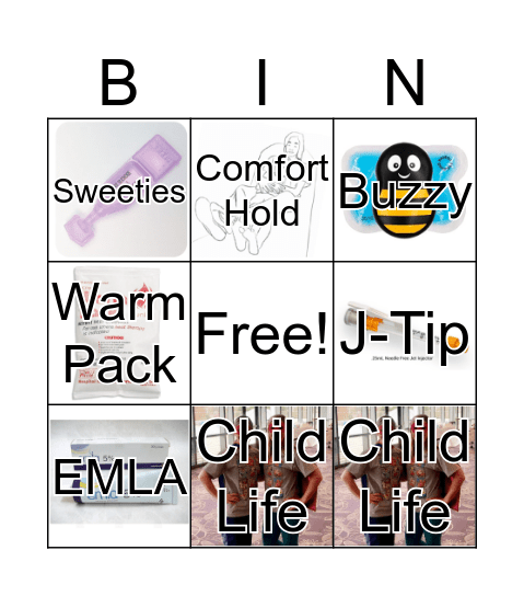 Pain Management Bingo Card