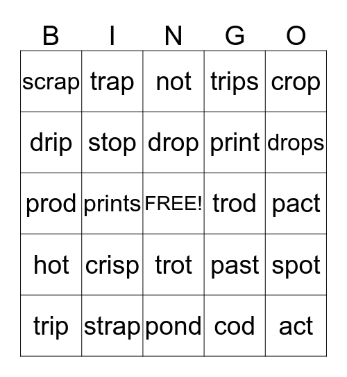 Bingo to TP 13 Bingo Card