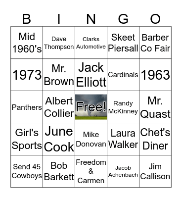 REUNION BINGO Card