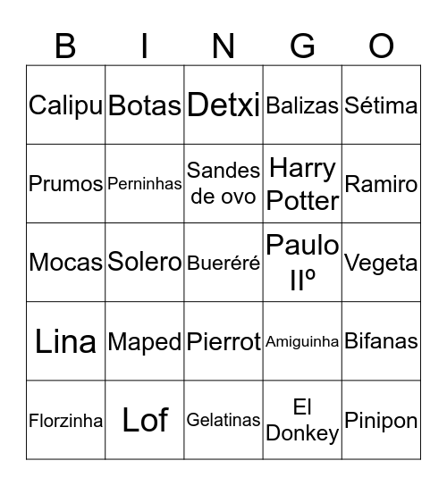 Bingo 900 Bingo Card
