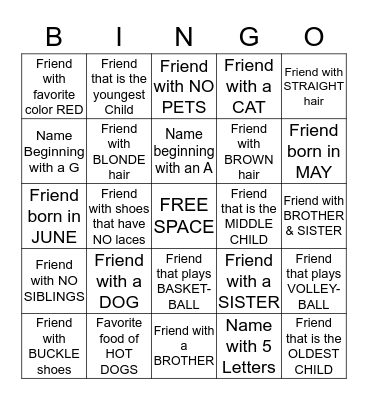 Bingo #22 Bingo Card