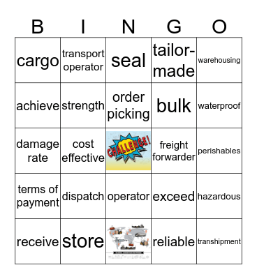 Global transportation and logisitics1 Bingo Card