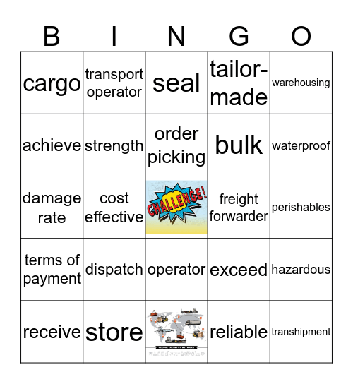 Global transportation and logisitics1 Bingo Card