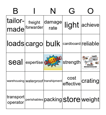 Global transportation and logisitics1 Bingo Card