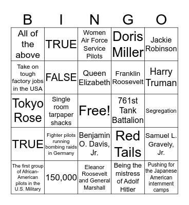 You can win #10 Bingo Card