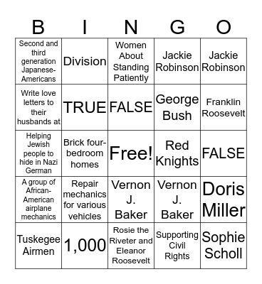 You cant win pt 2 #10 Bingo Card