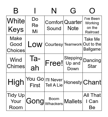 2nd and 3rd End of Year Review Bingo Card