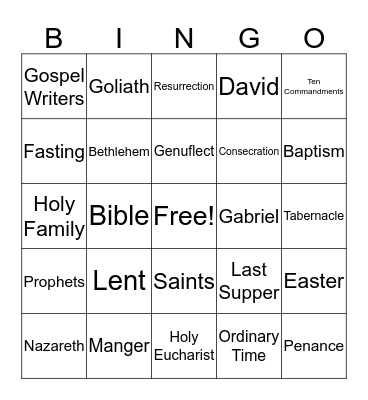 2WE BINGO Card