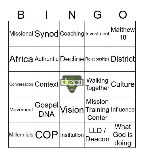 PSPC Bingo Card