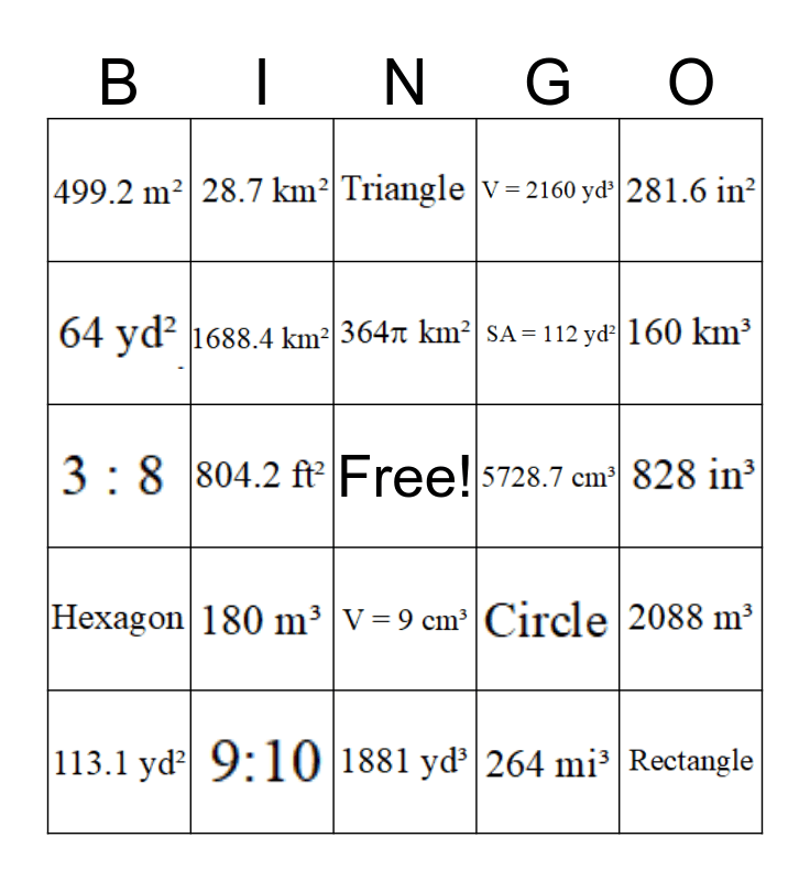 Unit 5 Part 2 Bingo Review Bingo Card