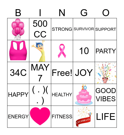 B O O B Bingo Card