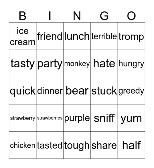 Sentence Literacy Level (Term 1)  Bingo Card