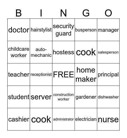 Unit 8 Work Bingo Card