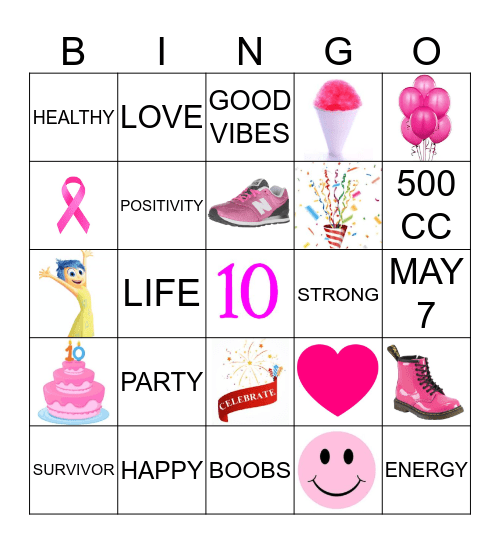 B    O    O    B Bingo Card
