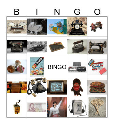 Nostalgie Bingo Card