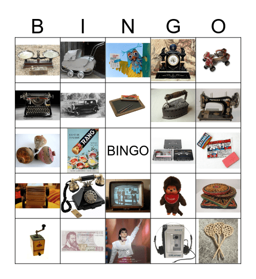 Nostalgie Bingo Card