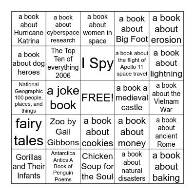DEWEY BINGO Card
