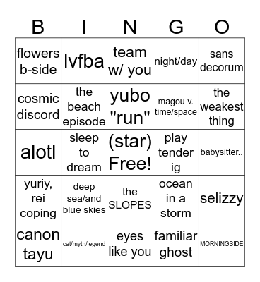 ff Bingo Card