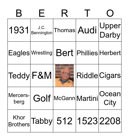 Poppy Bingo Card