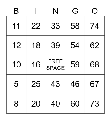 PAPARAZZI BLINGO BINGO! Bingo Card