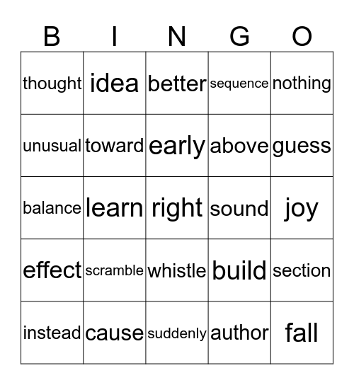 Power Up! BINGO Card