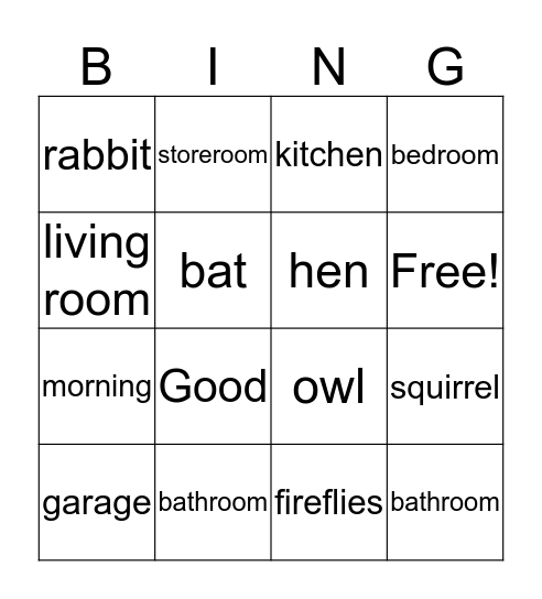 Bingo Card