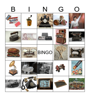 Nostalgie Bingo Card