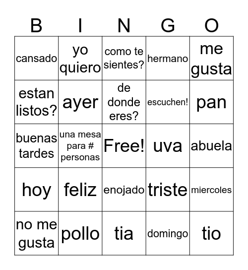 World Cup Trivia  Bingo Card