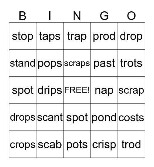 Bingo to TP 13 Bingo Card