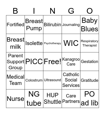 ICN BINGO Card