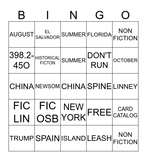 Bingo Card