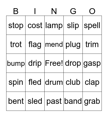 Blend Bingo Card