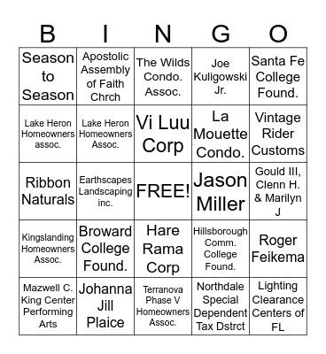 Marcy - March Bingo Card