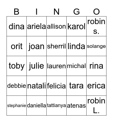 FUN FACTS ABOUT OUR STAFF Bingo Card