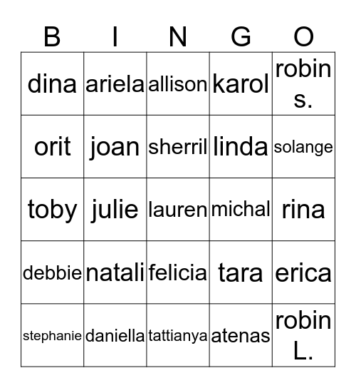 FUN FACTS ABOUT OUR STAFF Bingo Card