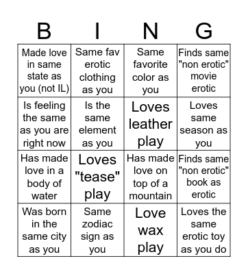 KIKITUBE Bingo Card