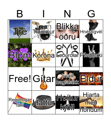 Eurovision bingó Bingo Card