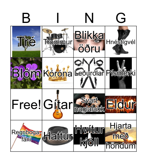 Eurovision bingó Bingo Card