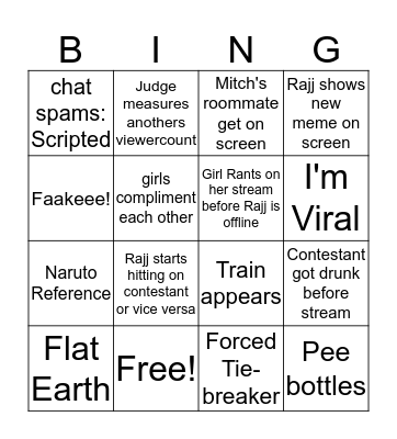 Reverse KOTH 17TH May Bingo Card