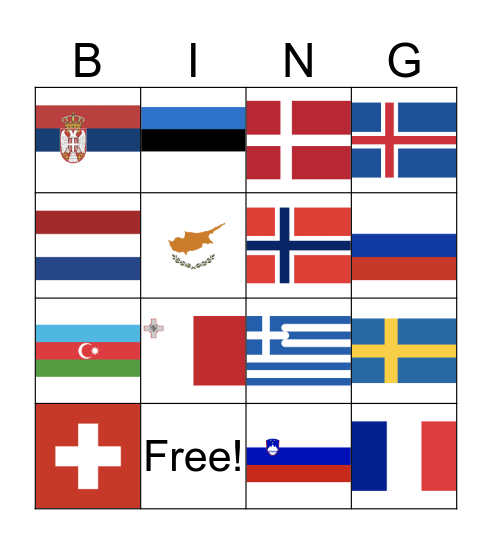 Eurovision 2019 Bingo! Bingo Card