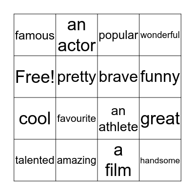 BINGO TIME Bingo Card