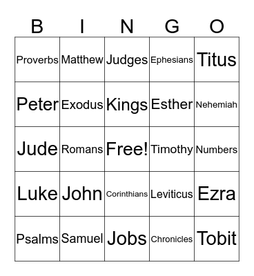 Immovable Foundation Church Bingo Card