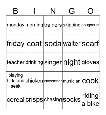6-10 Bingo Card