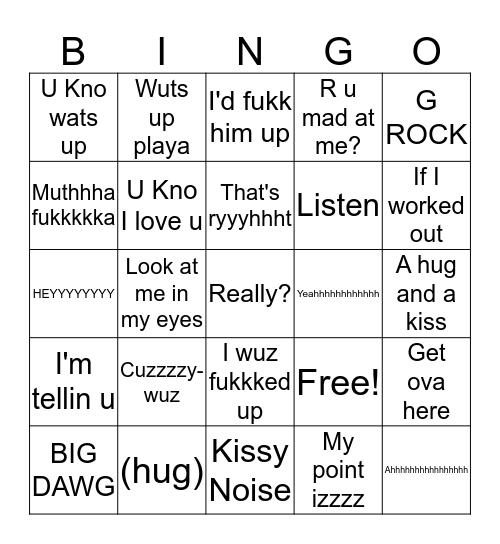 B B Bingo Card