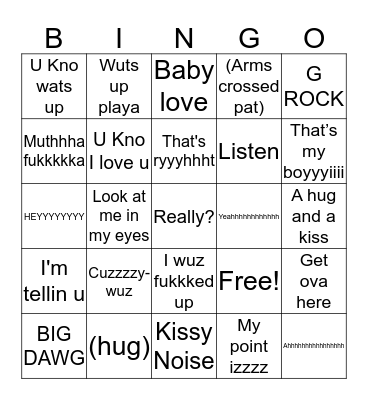 B B Bingo Card