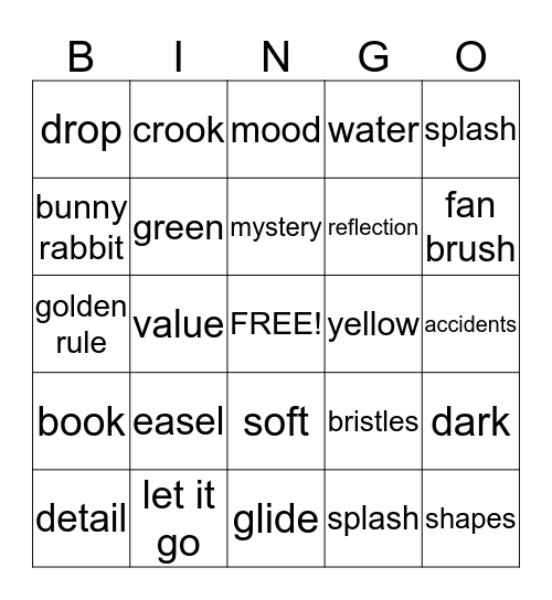 Bob Ross BINGO! Bingo Card