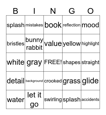 Bob Ross BINGO! Bingo Card